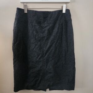 Ann Taylor Dark Gray Stretchy Pencil Skirt 10